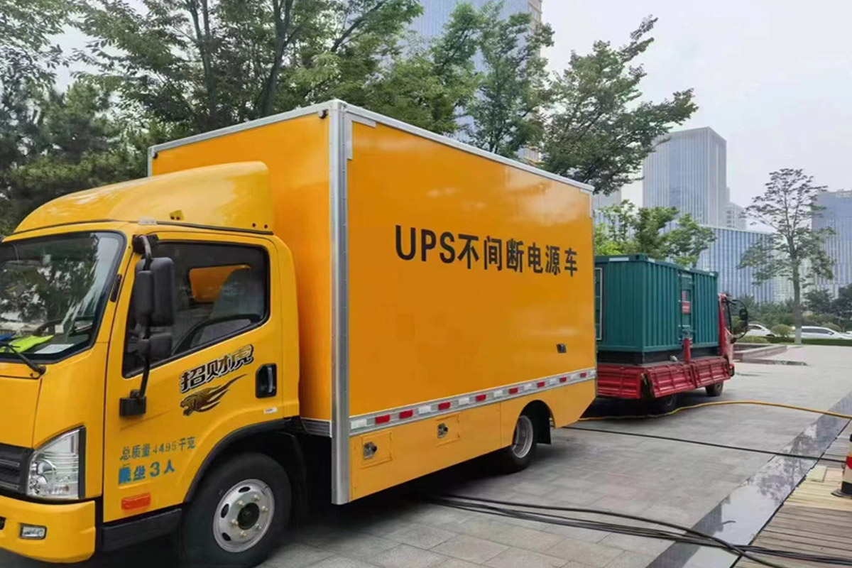 叶县发电机租赁施工现场