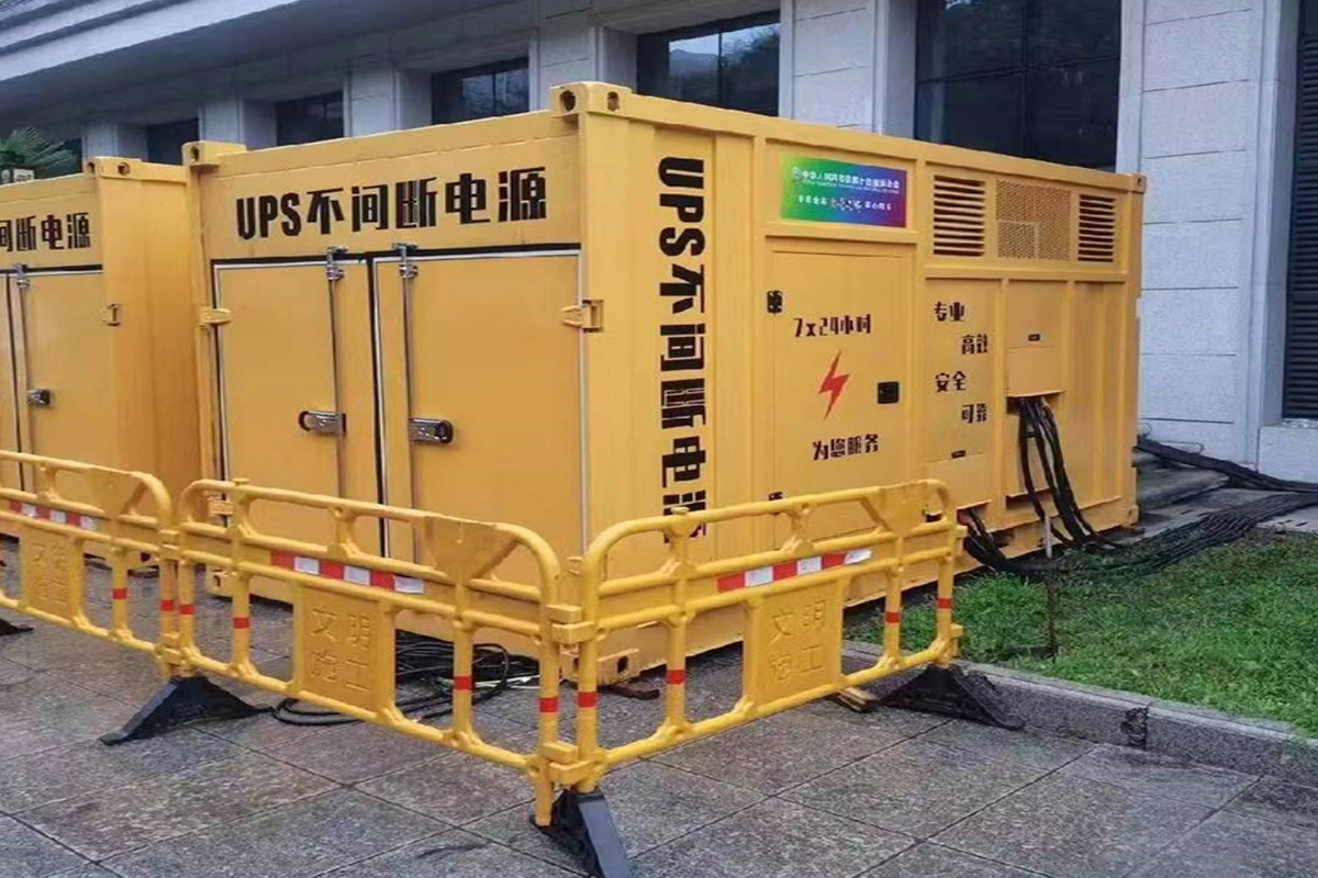 叶县发电机租赁施工现场