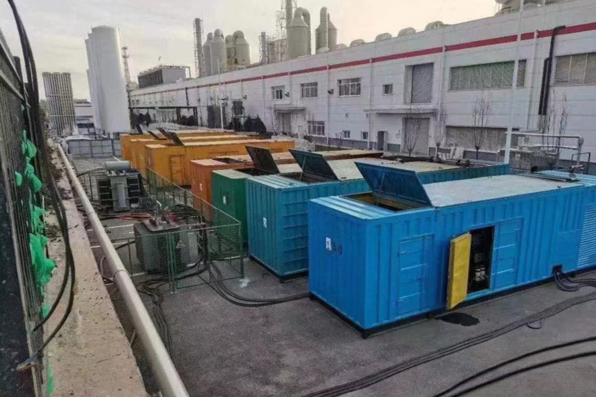 叶县发电机租赁施工现场